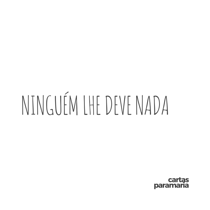 ninguém lhe deve nada | Harry Browne